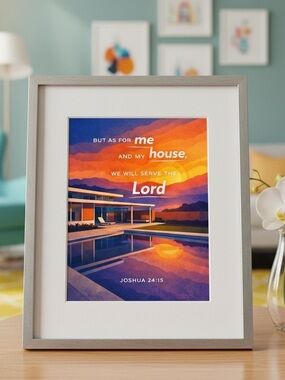 DDS Art Print, 8x10, Bible Verse, Paper Print, Unframed, House Series